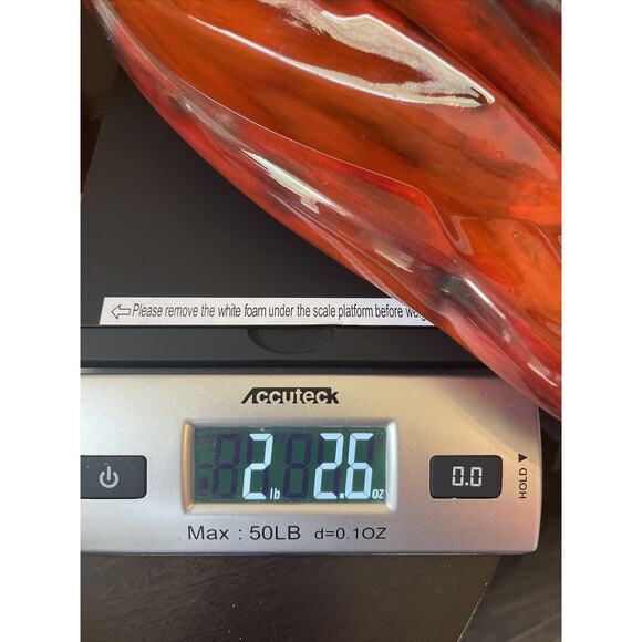 Vintage 70’s Retro Mid-Century Ceramic Leaf Signed Joyce Dated - Picture 12 of 12